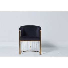 Un bon prix. Le salon de tapisserie d'ameublement de mode couche l'acrylique épais propre Blue Velvet avec à base métallique en ligne
