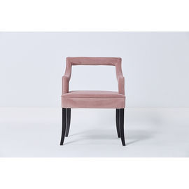 Un bon prix. Chaises contemporaines contractées élégantes de salle à manger de velours de rose pour le mariage d'événement en ligne