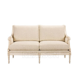 Un bon prix. Ensemble en bois faisant le coin français antique de tissu de Loveseat Sofa Settee Home Furniture Couch en ligne