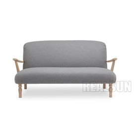Un bon prix. Salon antique de toile élégant Sofa With Wooden Handle de Loveseat 2 Seater en ligne