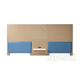 Un bon prix. Têtes de lit de luxe de style d'hôtel de meubles pour assortir le placage avec les débouchés et l'Usb en ligne