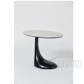 Un bon prix. Beau dessus de pierre de marbre de conception de table basse ronde faite sur commande à extrémité élevé de pierre en ligne