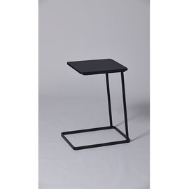 Un bon prix. La table basse en bois solide de cadre en métal de peinture noire avec la poudre noire a enduit l'acier inoxydable en ligne
