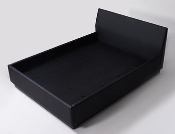 Un bon prix. Le vinyle noir a entièrement tapissé le Roi Size Hotel Bedroom pour enfoncer avec la base en stratifié noire en ligne