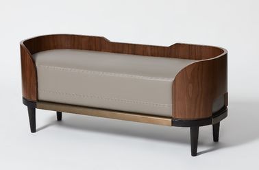Un bon prix. Finition du bois de noix de banc de chambre à coucher tapissée par hôtel de Ritz Carlton en ligne