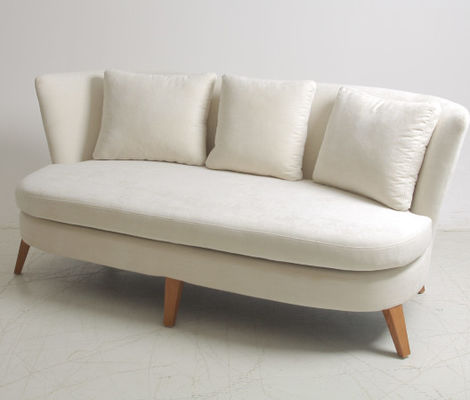 Un bon prix. Tissu Sofa With Wooden Base de Seater du salon 3 de conception de Morden en ligne