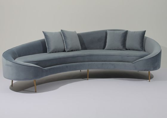 Un bon prix. Tissu Sofa Stainless Steel Base Couch de velours de W 260cm pour le salon en ligne