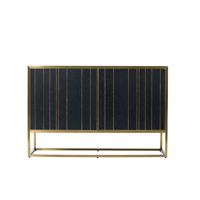 Un bon prix. Cabinet moderne de barre de 2 portes d'acier inoxydable d'or de Cabinet de buffet pour l'hôtel à la maison en ligne