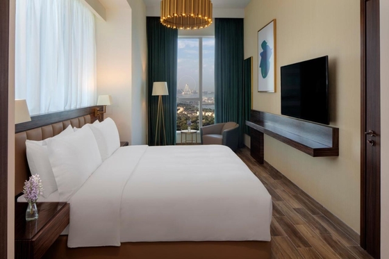 Un bon prix. Les meubles modernes en bois solides d'hôtel ont adapté la couleur aux besoins du client de taille en ligne