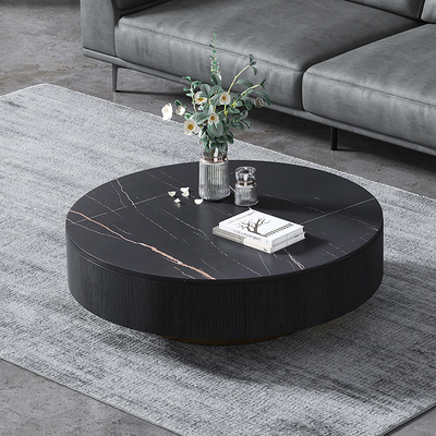 Un bon prix. Table basse RCT-1248 ronde supérieure de marbre multifonctionnelle moderne avec le tiroir de stockage en ligne