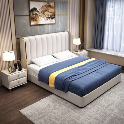 Un bon prix. Meubles modernes en cuir de luxe légers de chambre à coucher d'hôtel de double lit lit de mariage de 1,8 m en ligne