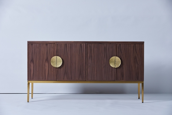 Un bon prix. Cabinet de salle de bains libre moderne en bois solide avec des jambes en métal en ligne