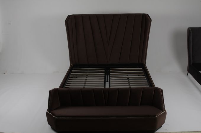 Roi Size de Lit de Lurxury de meubles de chambre à coucher de lit de tirette en métal le double 0