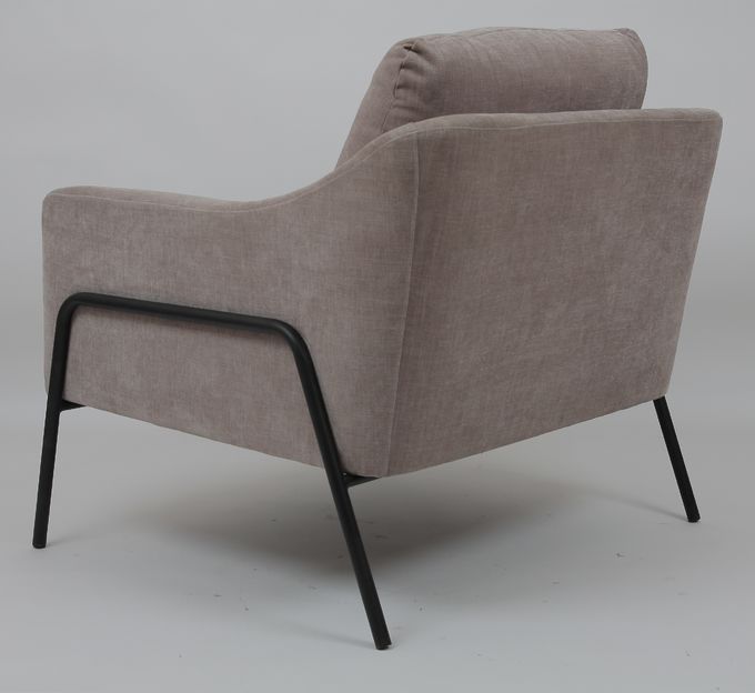 Cadre moderne en métal de Sofa Upholstered Grey With Black de salon de mode 0