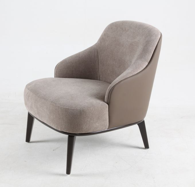 Fauteuils de bureau de loisirs d'hôtel de café de salon avec les jambes en bois 6