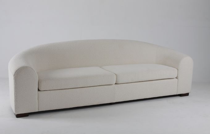Salon blanc de luxe et moderne Sofa With Wooden Legs de Boucle 2