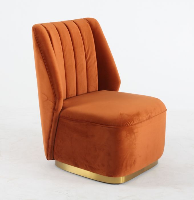 Velours simple Sofa Chair Modern And Luxury moderne de salon 3