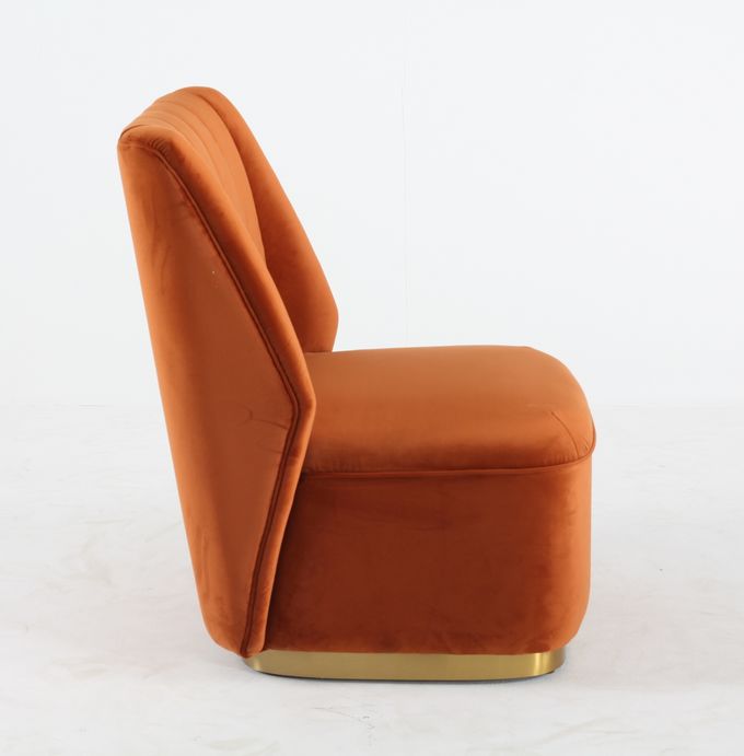 Velours simple Sofa Chair Modern And Luxury moderne de salon 2