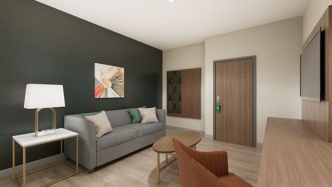 Meubles exprès d'hôtel d'hospitalité de chambres à coucher de tête de lit d'auberge 1