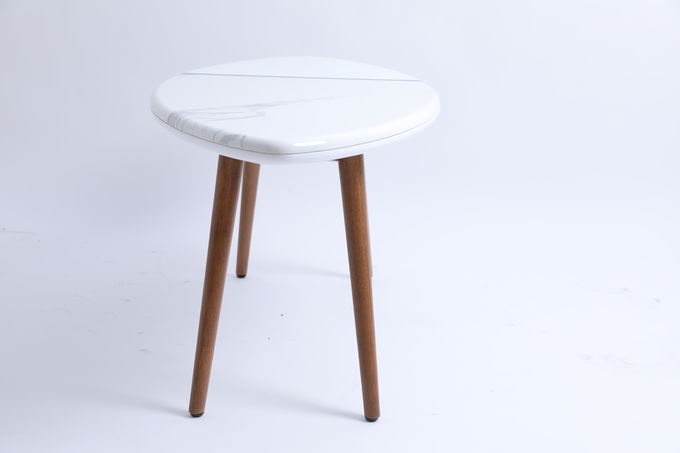 Rond de café de forces de défense principale de salon de Tisch Center Tea Bedside Table de meubles petit avec les jambes en bois 1