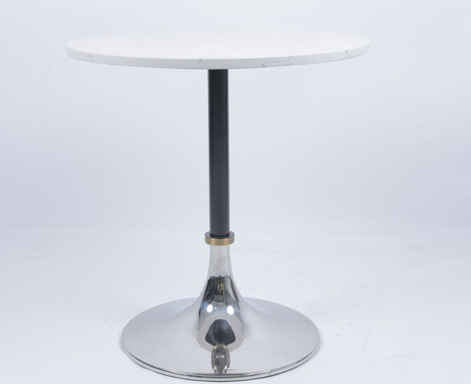 Hôtel commercial Salle de séjour Table à café en marbre métallique Tailles personnalisées 3