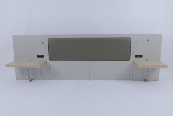 Meubles de chambre d'hôtel Tête de chambre avec tablette de nuit Dans le projet hôtelier Hilton Garden 1