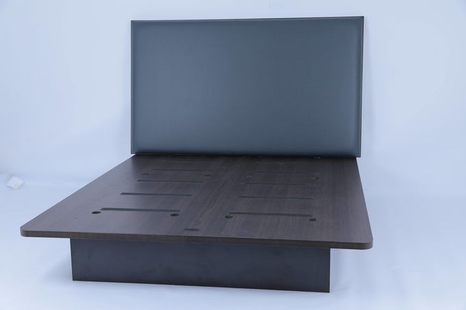 Lit moderne avec plaque d'en-tête en vinyle Ensemble de meubles de chambre d'hôtel 1