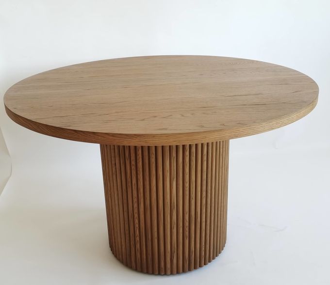 Hôtel commercial Table à café en bois rond 1