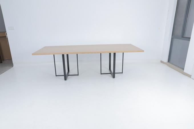 Bureau en bois fait sur commande de chambre à coucher moderne avec la console en métal 3