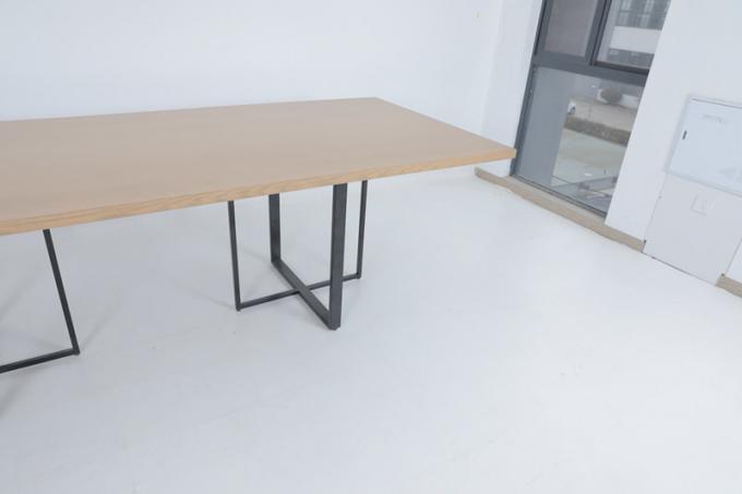Bureau en bois fait sur commande de chambre à coucher moderne avec la console en métal 2