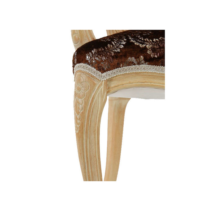 Chaises antiques de luxe de salle à manger de meubles d'hôtel avec le tissu adapté aux besoins du client 1