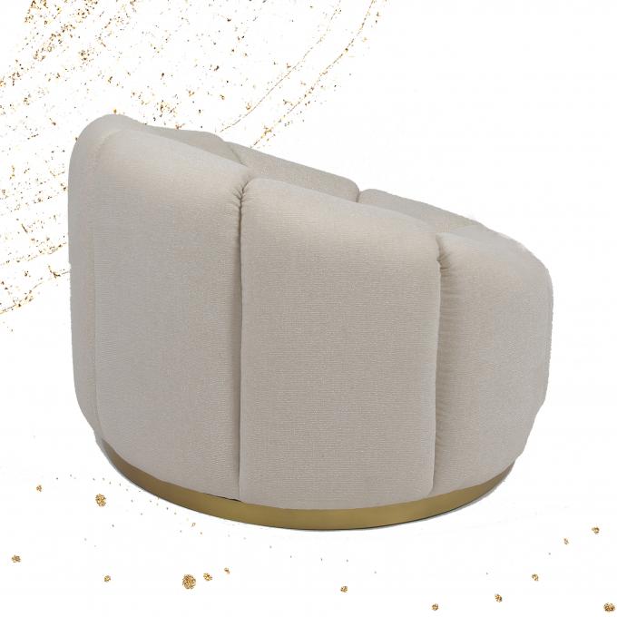 Loisirs simples Sofa With Metal Base de potiron de velours de meubles de salon 0