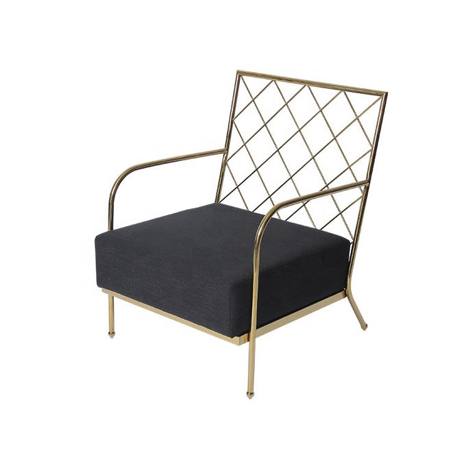 Chaise longue européenne de cadre d'or de meubles de conception moderne de style 3