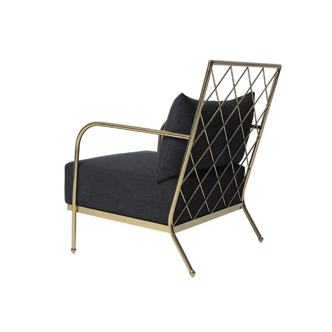 Chaise longue européenne de cadre d'or de meubles de conception moderne de style 4