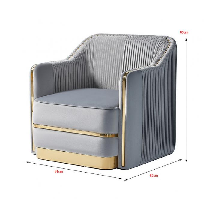 Base contemporaine simple de Sofa With Gold Stainless Steel de salon 3