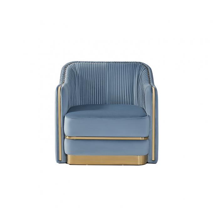 Base contemporaine simple de Sofa With Gold Stainless Steel de salon 2