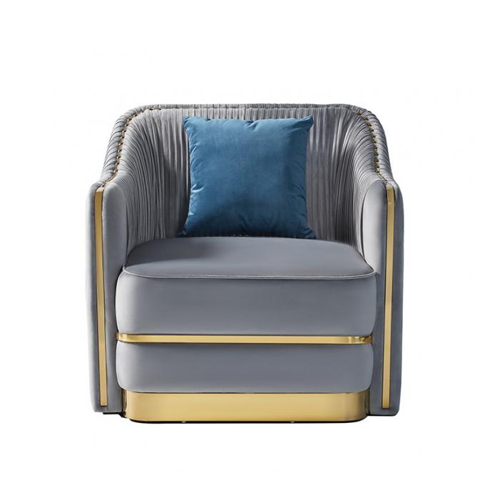 Base contemporaine simple de Sofa With Gold Stainless Steel de salon 1