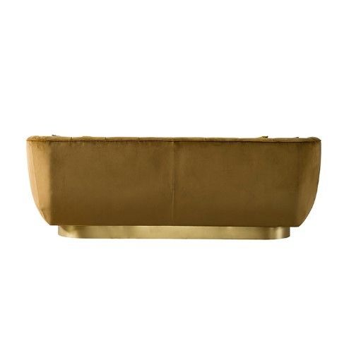 Sofa confortable de salon de base d'or de W 210cm 3