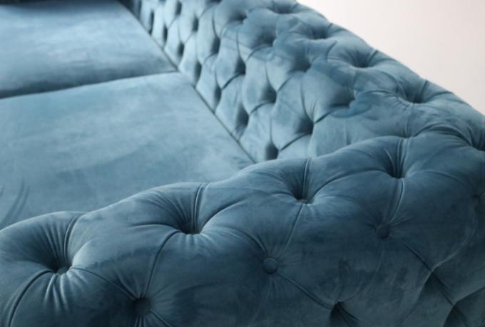 220*85*75cm Chesterfield moderne européen Sofa Set 2