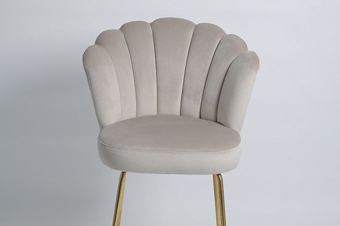 Chaises modernes de salle à manger de velours du style nordique 52x58x110cm 4