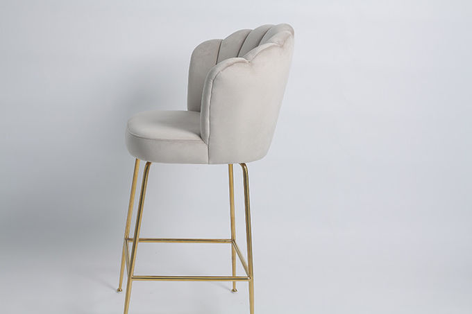 Chaises modernes de salle à manger de velours du style nordique 52x58x110cm 3