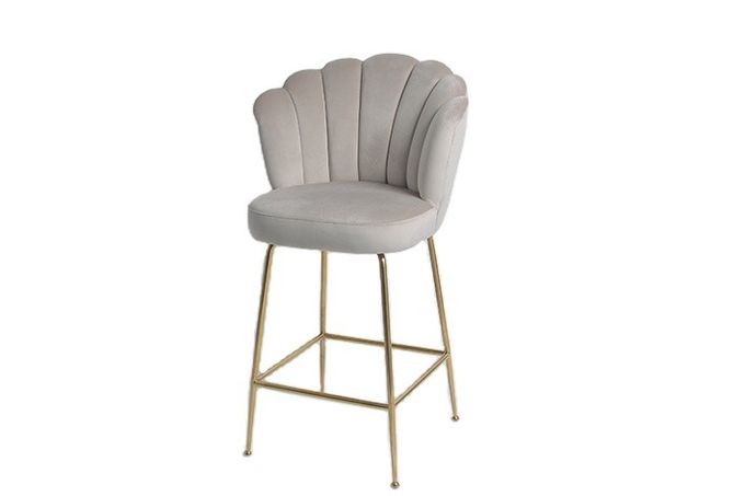 Chaises modernes de salle à manger de velours du style nordique 52x58x110cm 2