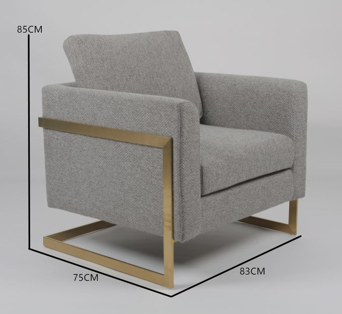 Sofa américain de salon de Gray Fabric 83*75*85CM de style 5