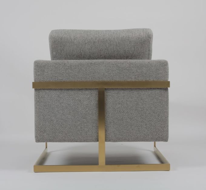 Sofa américain de salon de Gray Fabric 83*75*85CM de style 4