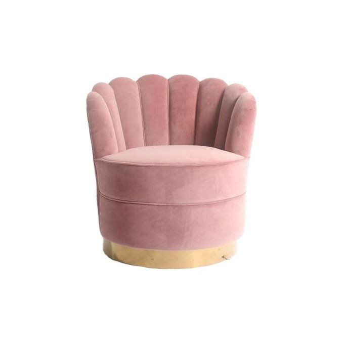 La fleur moderne forment la base de Sofa With Gold solides solubles de tissu de velours de W76cm 3