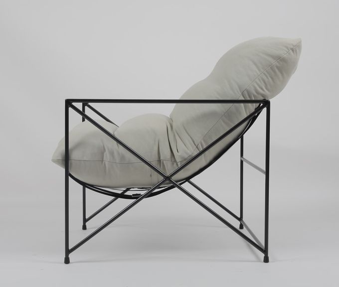 Plume d'intérieur remplissant chaises longues contemporaines de taille de 73cm 3