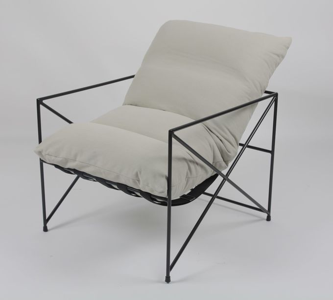 Plume d'intérieur remplissant chaises longues contemporaines de taille de 73cm 1