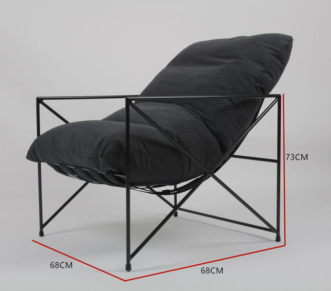 Plume d'intérieur remplissant chaises longues contemporaines de taille de 73cm 4