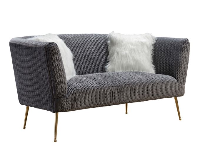 Sofa moderne de salon de tissu des sièges H74cm des meubles 2 4