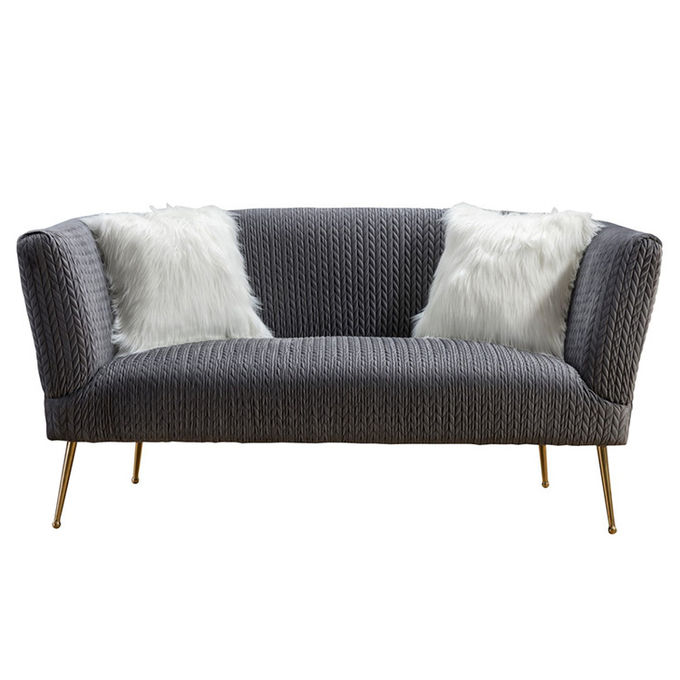 Sofa moderne de salon de tissu des sièges H74cm des meubles 2 3